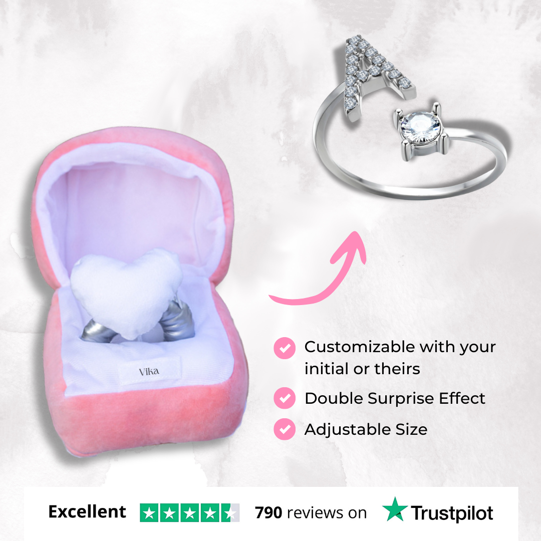 The Initial Ring & Plush Surprise Box