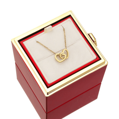 Personalized Engraved Necklace & Eternal Rose Gift Box