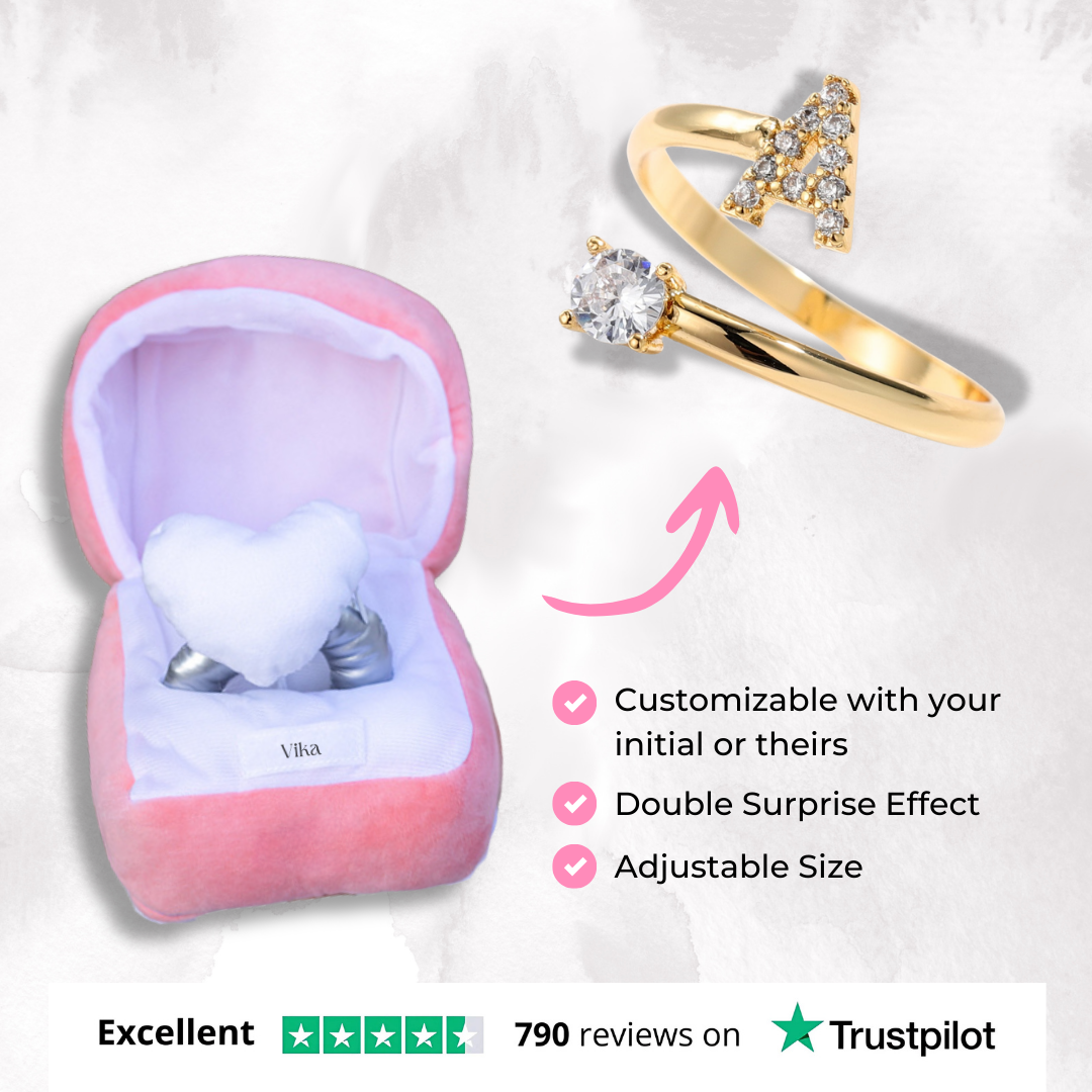 The Initial Ring & Plush Surprise Box