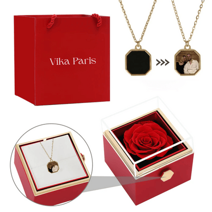 Memory necklace & Eternal Rose Box