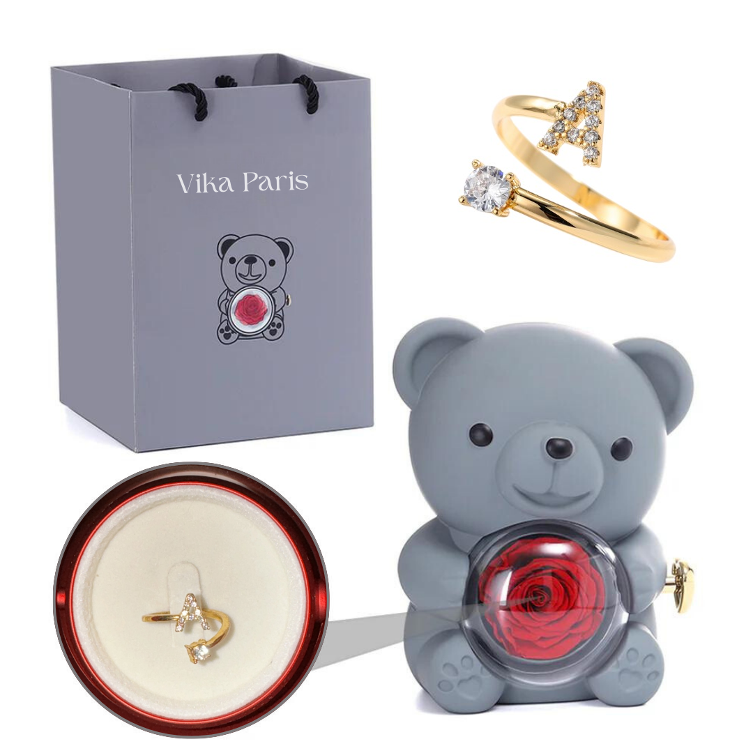 The Eternal Teddy & Initial Ring